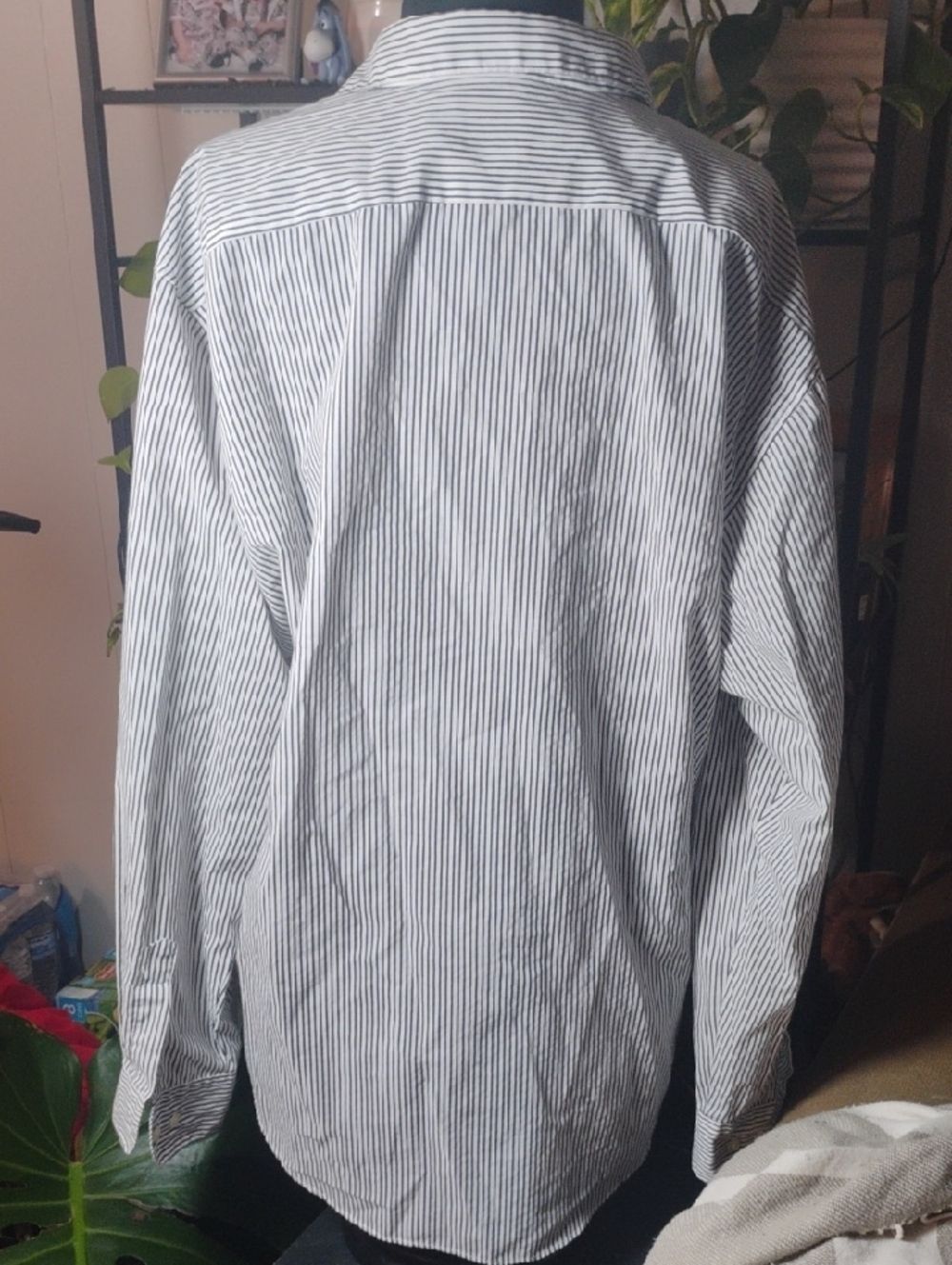 Mili Womens Black & White Striped Button-Down Shirt with Nautical Embroidery - Picture 4 of 5